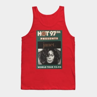 Janet Jackson World Tour 93-94 HOT 97FM Tank Top